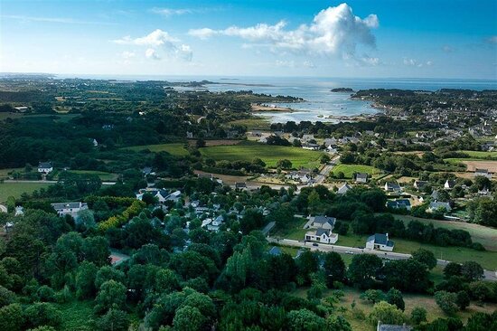 Vue du camping l'Evasion à Saint-Philibert proche des plages